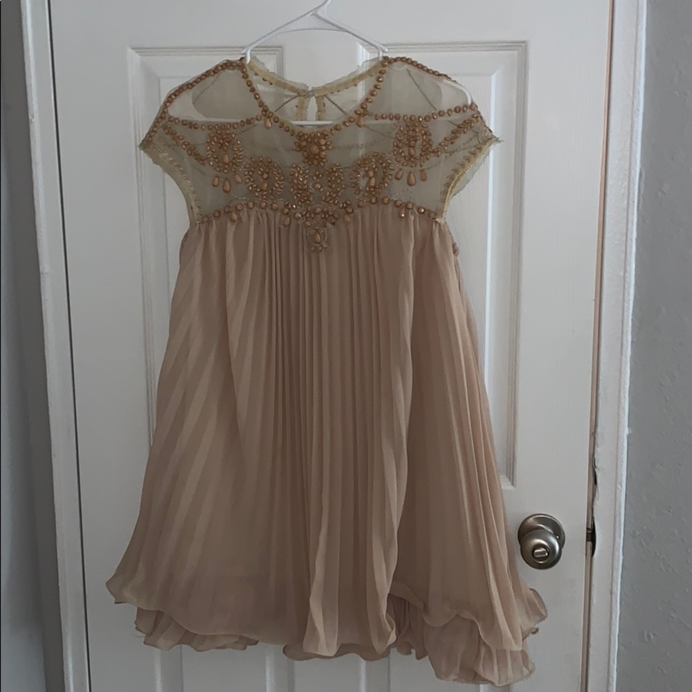 Blush beaded dress